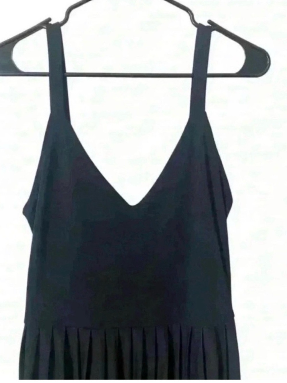 Zara Spaghetti Strap Pleated Fit and Flare
Dress Black - Picture 6 of 7